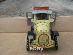 Original Old Orobr Germany Tin Windup Toy Car With Driver