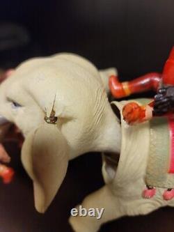 Original Pre-war Celluloid Henry On Elephant Wind Up Toy