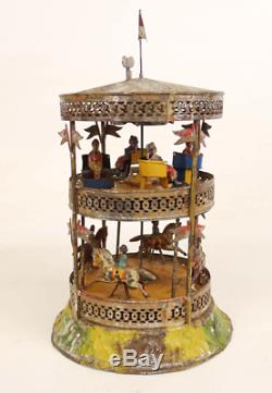Original Rare Gunthermann Tin Carousel