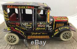 Outstanding Condition Marx 1950s Wind-Up Tin Lithographed Old Jalopy Toy