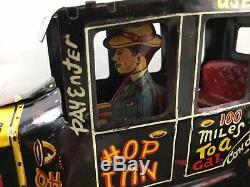 Outstanding Condition Marx 1950s Wind-Up Tin Lithographed Old Jalopy Toy