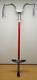 POGO STICK RARE 1950'S Original Working Rubber Steps Streamers Red