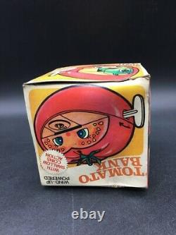 POMODORO TOMATO Mela Bruco Salvadanaio Vintage'80 Apple Bank Wind Up Toy #JD