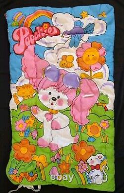 Poochie 1983 Mattel RARE UNUSED Children's Pink Sleeping Bag 80's Vintage HTF