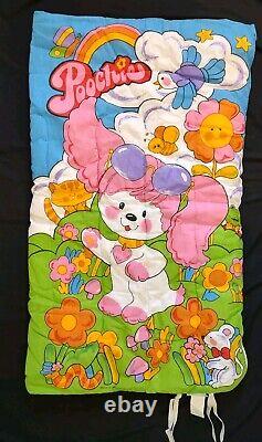 Poochie 1983 Mattel RARE UNUSED Children's Pink Sleeping Bag 80's Vintage HTF