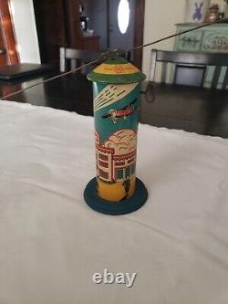 Popeye Flyer Wind-Up Tin Toy By Marx