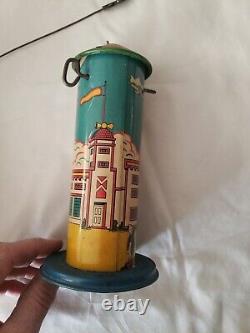 Popeye Flyer Wind-Up Tin Toy By Marx