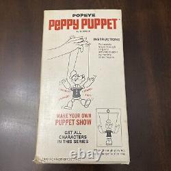 Popeye PEPPY PUPPET KOHNER 1970's SEALED