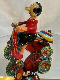 Popeye's Olive Oyl on Tricycle by LineMAR-Near Mint Condition WIND-UP