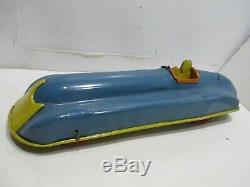 RACE CAR WIND-UP TESTED WORKS GOOD VINTAGE 1940s N MINT CONDITION