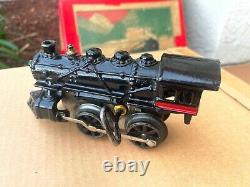 RARE 1900's Hafner Hafner's Overland Flyer Wind-Up Train Set Cast Iron NICE