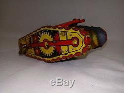 RARE 1920's MARX WIND UP ARMY TANK with HOOK WORKS GREAT EARLY TIN U S A