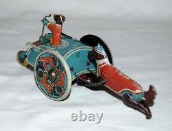 RARE 1920s Prewar Japanese Monkey & Dog Cart Copy of a Walter Stock Toy