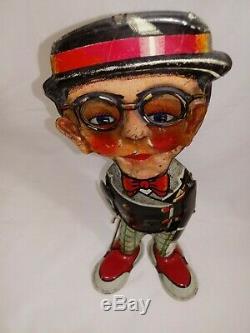 RARE 1927 Marx FUNNY FACE HAROLD LLOYD wind up walker with Nice Repro Box WORKS