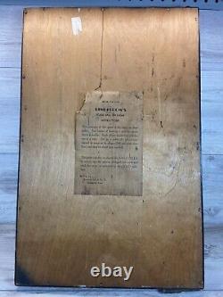RARE 1930's Lindstrom's Wooden Tabletop Poker Pinball Bagatelle Antique Game