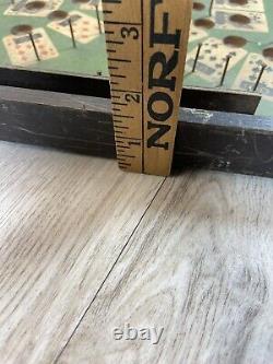 RARE 1930's Lindstrom's Wooden Tabletop Poker Pinball Bagatelle Antique Game
