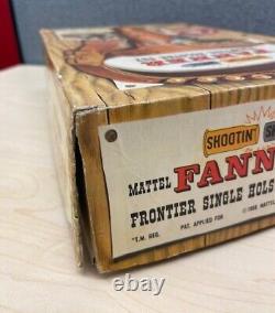 RARE 1958 MATTEL FANNER Frontier Holster Set Shootin Shell #623 with Box Nice