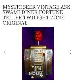 RARE 1960s Rubber Winking Devil Head Magic Seer Swami Mascot Rat Rod Charm