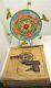 RARE Antique Hoge Mfg. Co. Wind-Up Revolving Target No. 350 Shooting Suction Cup