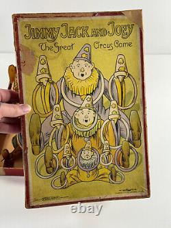 RARE Antique Spear's Jimmy Jack & Joey Circus Game in Box BAVARIA clown REPAIR