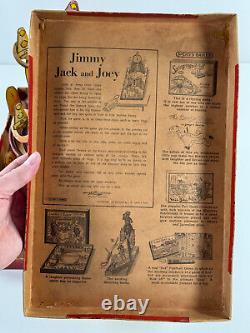 RARE Antique Spear's Jimmy Jack & Joey Circus Game in Box BAVARIA clown REPAIR