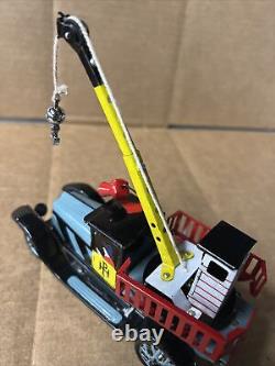 RARE CORGI 996 Vintage Tin Toys Wind-Up Crane Truck with Key Read
