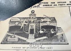 RARE! Circa 1951 T. Cohn #88 Airport Playset Never Assembled