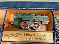 RARE Fleischmann US Zone Germany Tin Wind Up Train Set. Original Box. Works