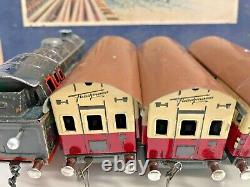 RARE Fleischmann US Zone Germany Tin Wind Up Train Set. Original Box. Works