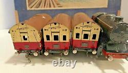 RARE Fleischmann US Zone Germany Tin Wind Up Train Set. Original Box. Works