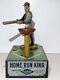 RARE HOME RUN KING BASEBALL TIN LITHO WIND UP TOY MADE IN USA BY SELRITE 1920s