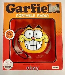 RARE HTF 1978 GARFIELD AM RADIO in Box Vintage
