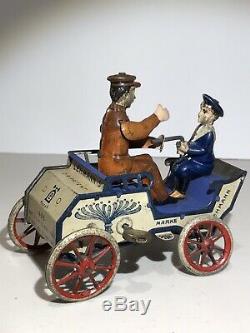 RARE LEHMANN CAR # 495 NAUGHTY BOY TIN LITHO WIND UP TOY MADE IN GERMANY 1900s