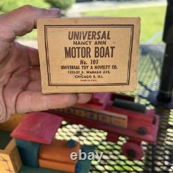RARE LOT (5) 1940s UNIVERSAL Toy& Novelty Co. Chicago Wooden Toys See Photos