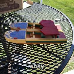 RARE LOT (5) 1940s UNIVERSAL Toy& Novelty Co. Chicago Wooden Toys See Photos