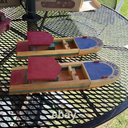 RARE LOT (5) 1940s UNIVERSAL Toy& Novelty Co. Chicago Wooden Toys See Photos