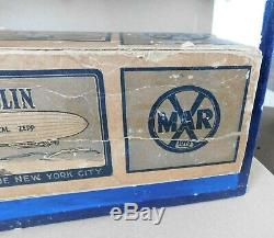 RARE MARX 30S TRANS ATLANTIC TIN 16 FLYING ZEPPELIN WIND UP PROPELLER With BOX