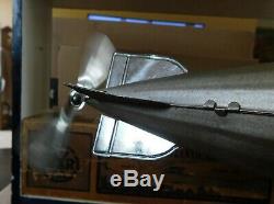 RARE MARX 30S TRANS ATLANTIC TIN 16 FLYING ZEPPELIN WIND UP PROPELLER With BOX