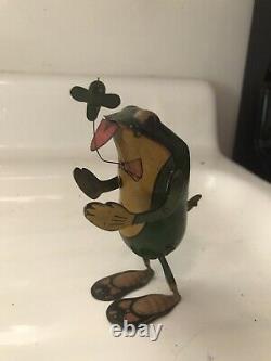 RARE TIN LITHO WIND UP FROG made in Germany