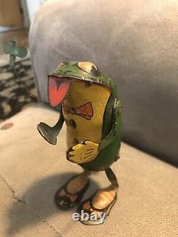 RARE TIN LITHO WIND UP FROG made in Germany