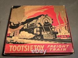RARE Tootsietoy Freight Train Set, Complete tootsie toy Set In oRIGINAL BOX