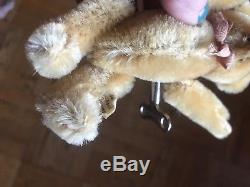 RARE VINTAGE Schuco Wind-up TUMBLING Acrobat MOHAIR Bear Works Great Schuco Key