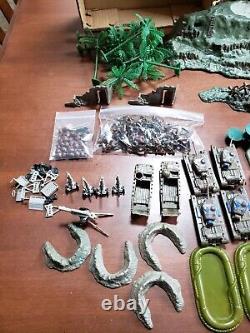 RARE Vintage Hand Decorated Marx Sands of Iwo Jima Minitature Playset WithOrig Box
