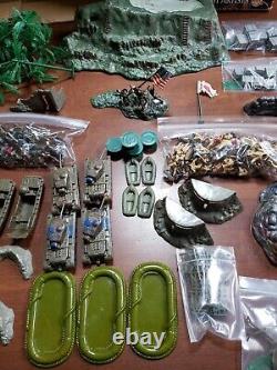 RARE Vintage Hand Decorated Marx Sands of Iwo Jima Minitature Playset WithOrig Box