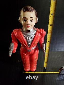 RARE Vintage IRWIN TOY Man From Mars Windup Toy 1952 Working Condition No Helmet
