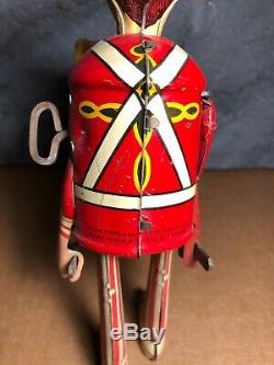 RARE Vintage Marx Let The Drummer Boy Play Wind-Up Tin Toy Works