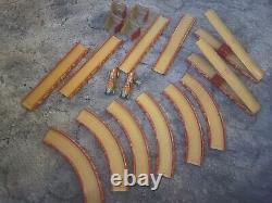 RARE Vintage Tippco (#793) German Wind Up Car Race Track Set Tin Litho