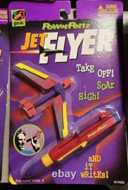 RARE Vintage Yes Gear PowerPenz Air Attack 1995 Pen New Sealed Complete Set Of 4