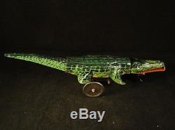 RARE Vintage tin toy wind up Einfalt Technofix Crocodile 1920's EXC. Condition