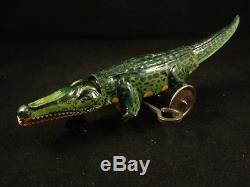 RARE Vintage tin toy wind up Einfalt Technofix Crocodile 1920's EXC. Condition